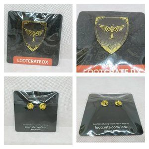 Loot Crate DX Exclusive Protect Shield Pin With Phoenix Emblem